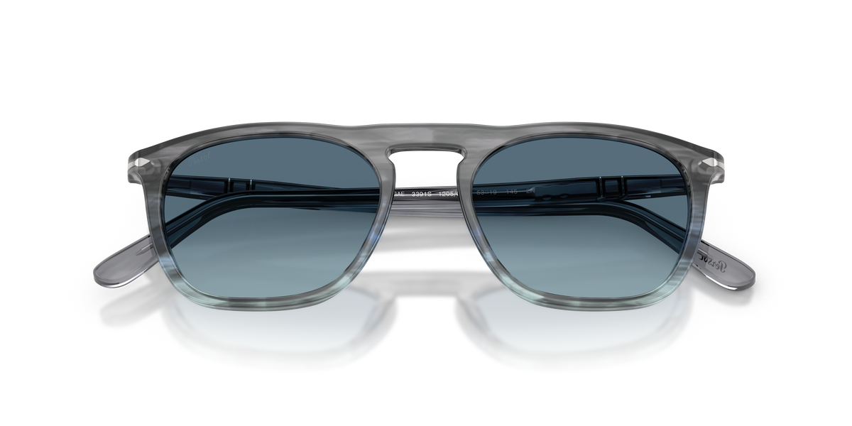 Persol PO 3391S - Striped grey gradient blue