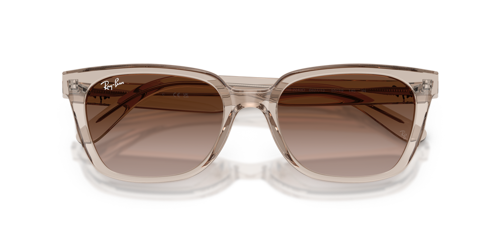 Ray-Ban RB 2243D - Marrone chiaro trasparente