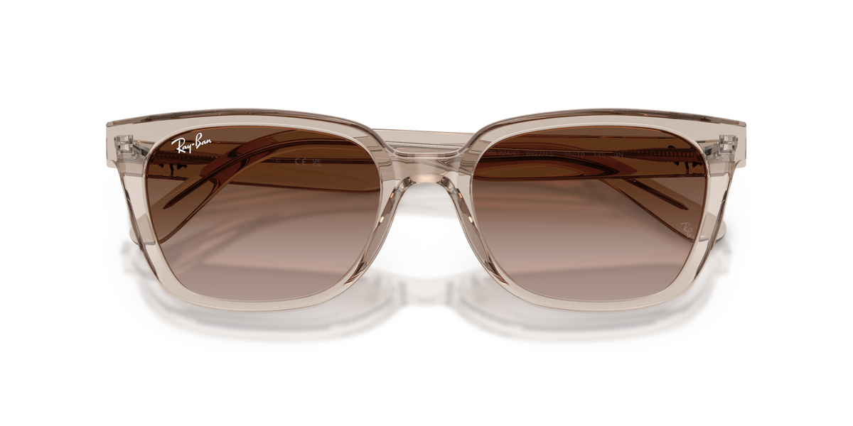 Ray-Ban RB 2243D - Marrone chiaro trasparente
