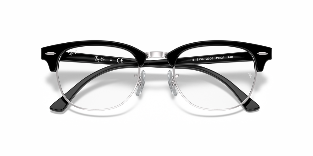 Ray-Ban RX 5154 - Nero su argento